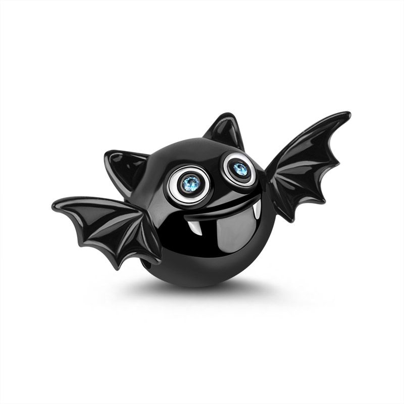 Bat Charm for Bracelet, S925 Sterling Silver