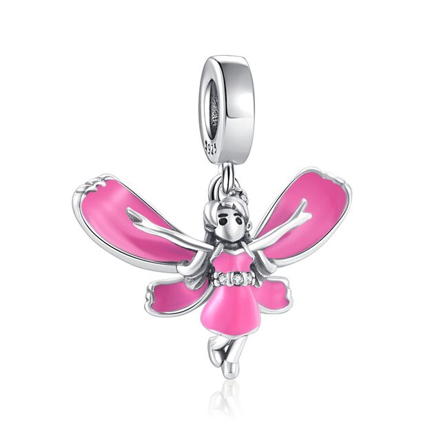 Butterfly Fairy Charm for Bracelet, S925 Sterling Silver