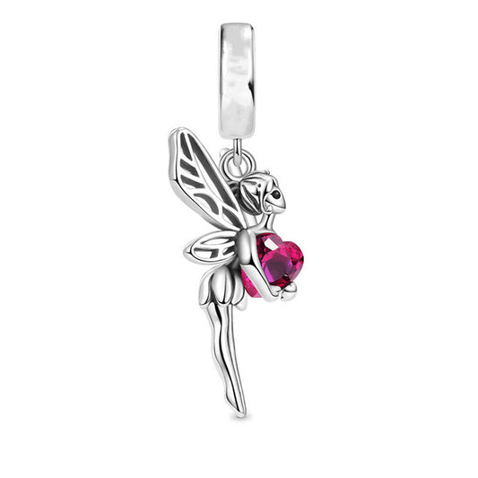 Butterfly Fairy Pendant Charm for Bracelet, S925 Sterling Silver