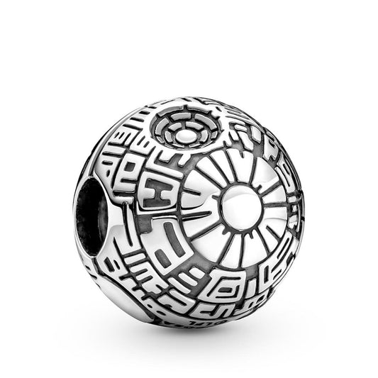 Disney Star Wars Death Star Clip Charm For Bracelet, S925 Sterling Silver