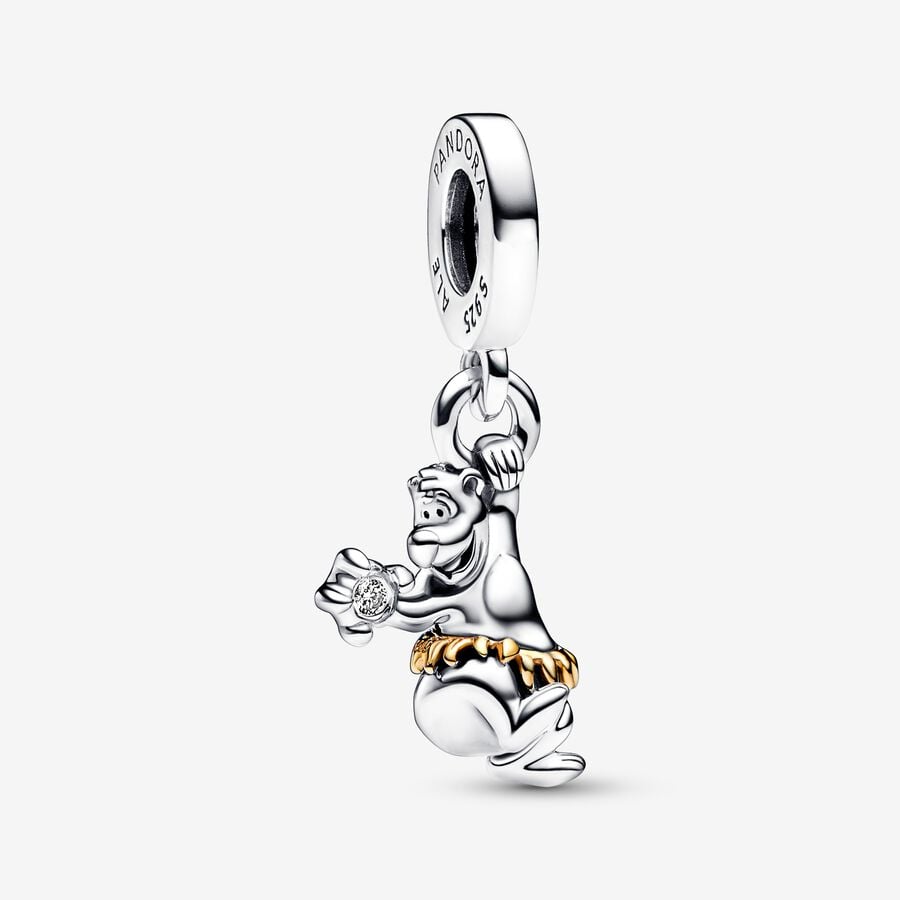 Disney 100th Anniversary Baloo Dangle Charm For Bracelet, S925 Sterling Silver