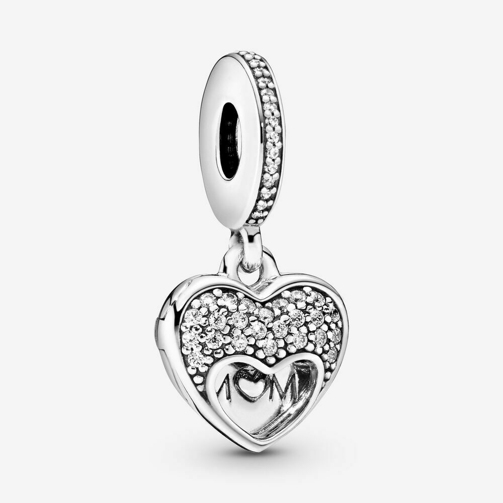 I Love My Mum Dangle Charm For Bracelet, S925 Sterling Silver