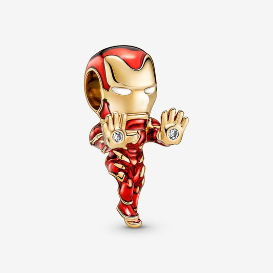 Marvel the Avengers Iron Man Charm for Bracelet, S925 Sterling Silver