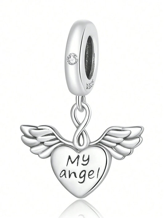 My Angel Pendant Charm for Bracelet, S925 Sterling Silver