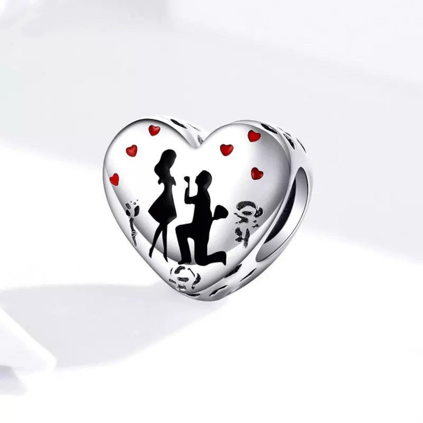 Will You Marry Me Charm for Bracelet, S925 Sterling Silver