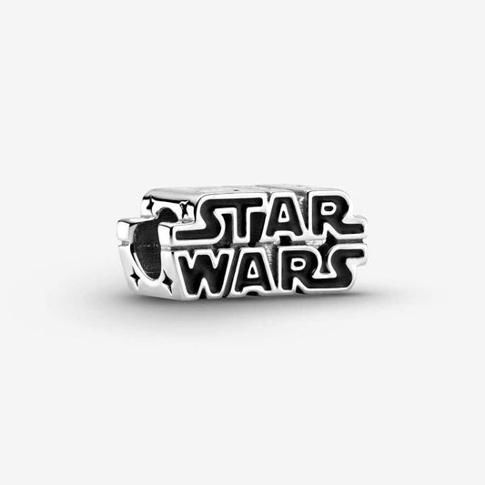 Star Wars 3D Logo Charm For Bracelet, S925 Sterling Silver