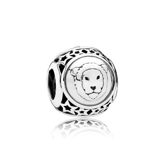 Leo Zodiac Star Sign Constellation Charm For Bracelet, S925 Sterling Silver