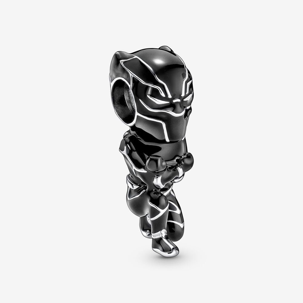 Marvel the Avengers Black Panther Charm For Bracelet, S925 Sterling Silver