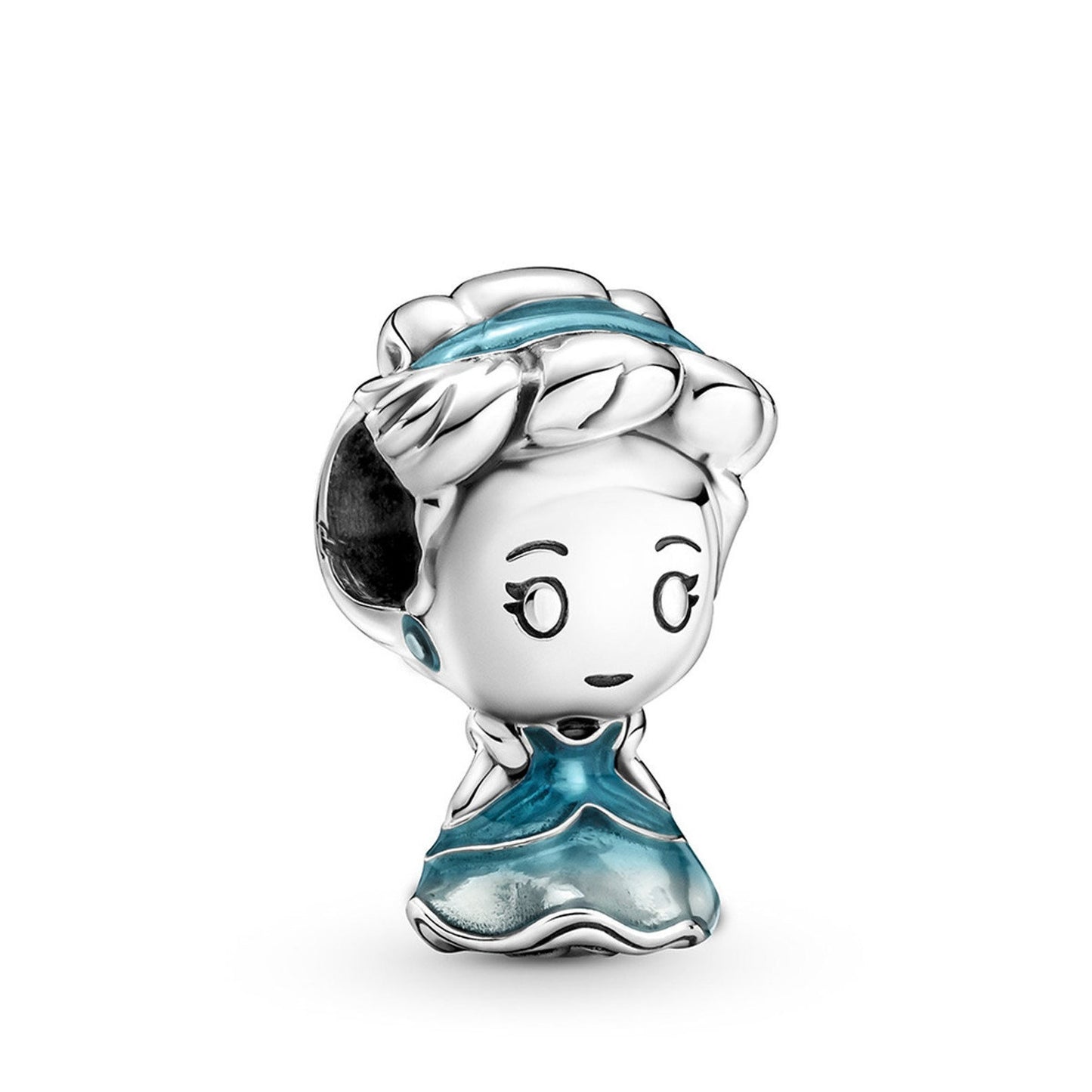 Disney Princess Cinderella Charm For Bracelet, S925 Sterling Silver