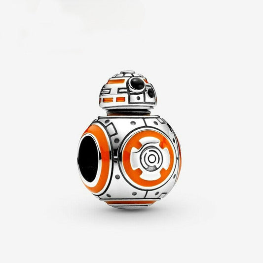 Disney Star Wars BB-8 Charm For Bracelet, S925 Sterling Silver