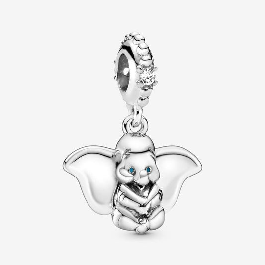 Disney Dumbo Dangle Charm For Bracelet, S925 Sterling Silver