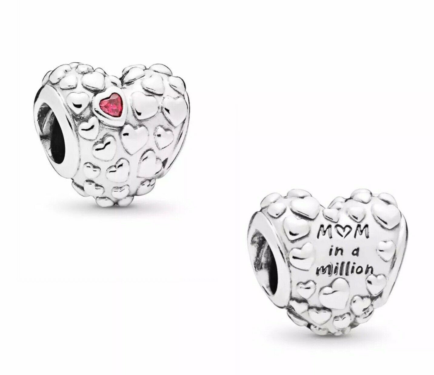 Mom in a Million Charm For Bracelet, S925 Sterling Silver