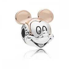 Disney Mickey Essence Charm For Bracelet, S925 Sterling Silver