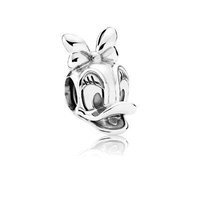 Disney Daisy Duck Charm For Bracelet, S925 Sterling Silver